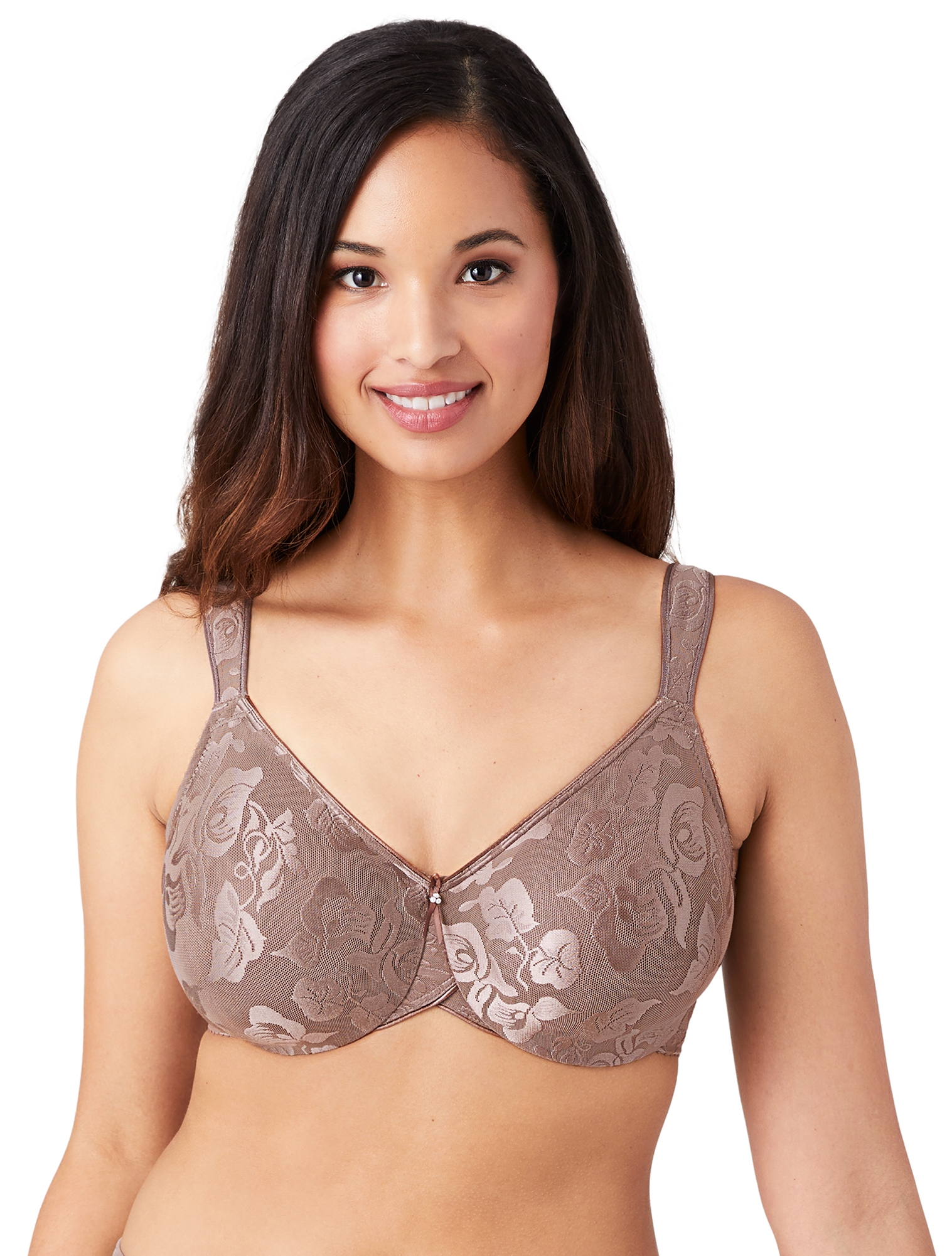 NWT Wacoal Awareness Full Figure Seamless Bra 85567 65 CAPPUCCINO