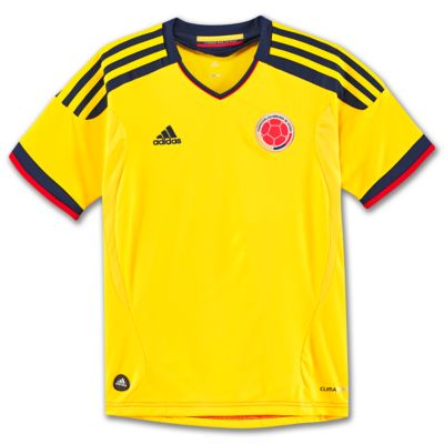 image: adidas Boys 8-20 Colombia Home Jersey V09664