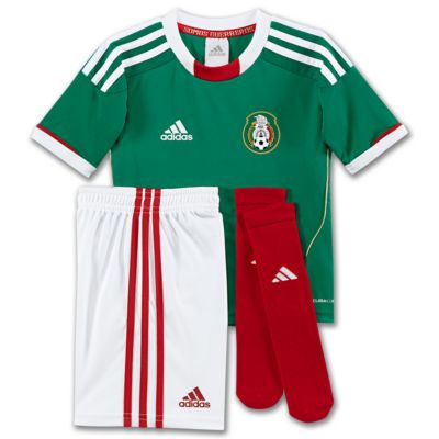 image: adidas Kids 4-7x Mexico Home Mini Kit V12645