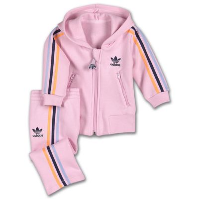 Infants and Toddlers Hooded Flock Track Suit