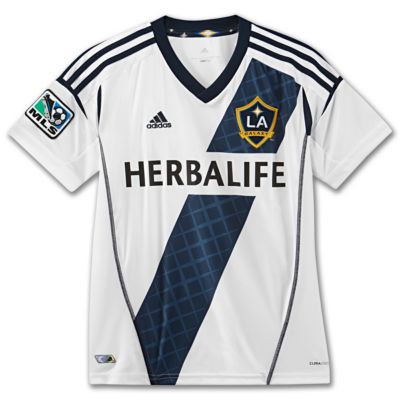 image: adidas Boys 8-20 LA Galaxy Replica Home Jersey X13609