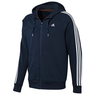 image: adidas Essentials 3-Stripes Full-Zip Hoodie X20775