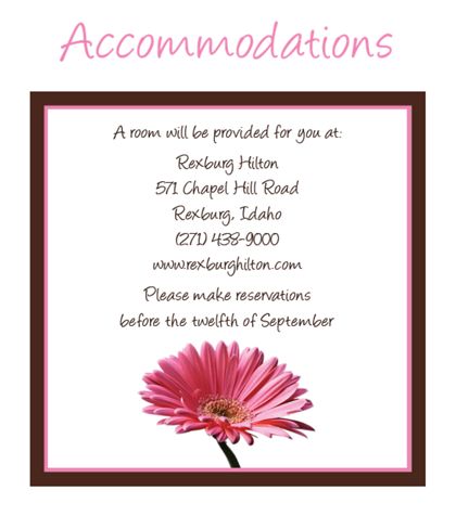 The Anaheim Accommodation Cards