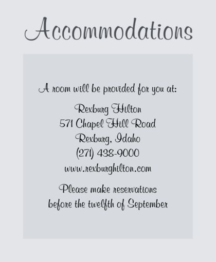 The Anchorage Accommodation Cards