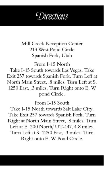 The Arlington Direction Cards