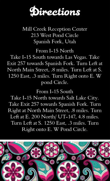 The Augusta Direction Cards