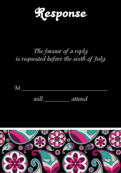 The Augusta RSVP Cards