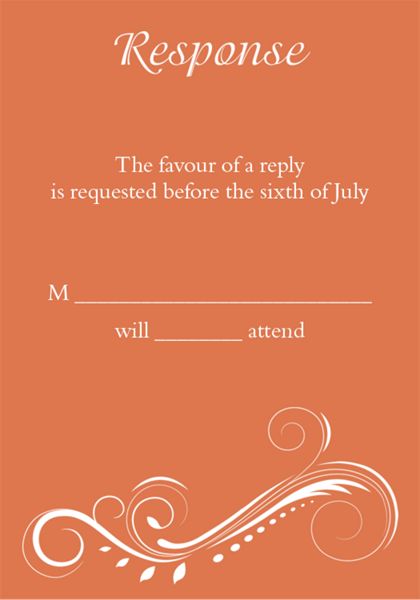 The Aurora RSVP Cards