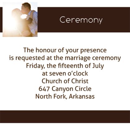 The Austin Ceremony Cards