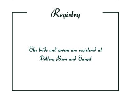 The Baltimore Registry Cards