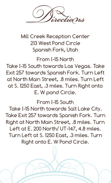 The Basic Invite Direction Cards
