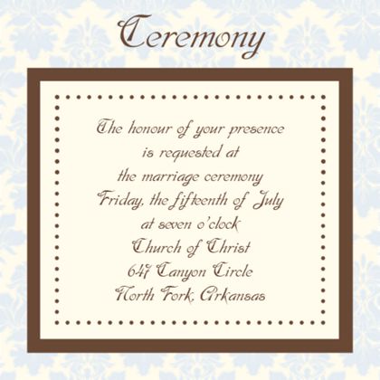 The Birmingham Ceremony Cards