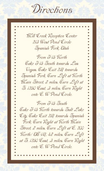 The Birmingham Direction Cards