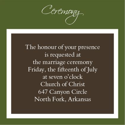 The Boston Ceremony Cards