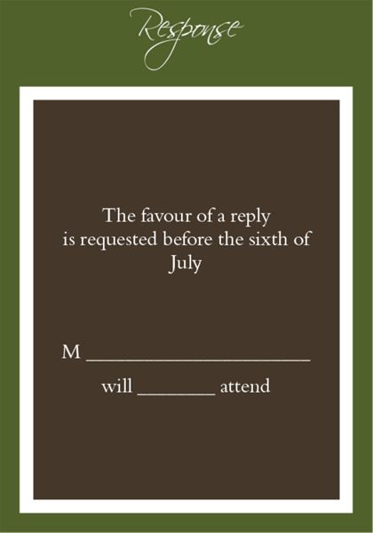 The Boston RSVP Cards