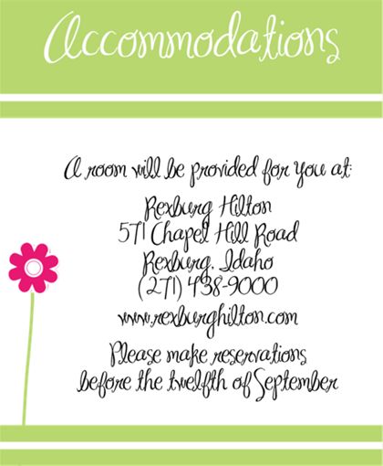 The Des Moines Accommodation Cards