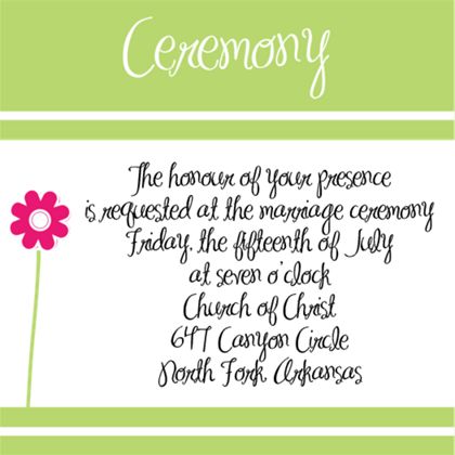 The Des Moines Ceremony Cards