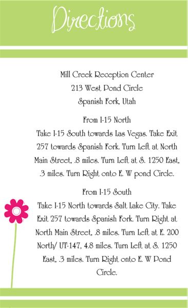 The Des Moines Direction Cards