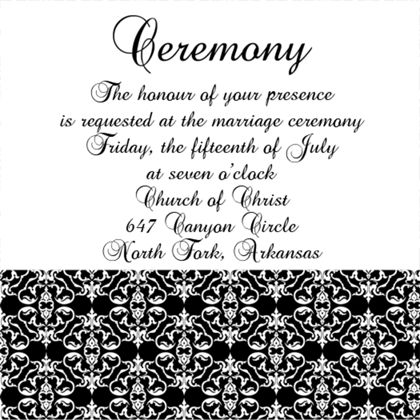The El Paso Ceremony Cards