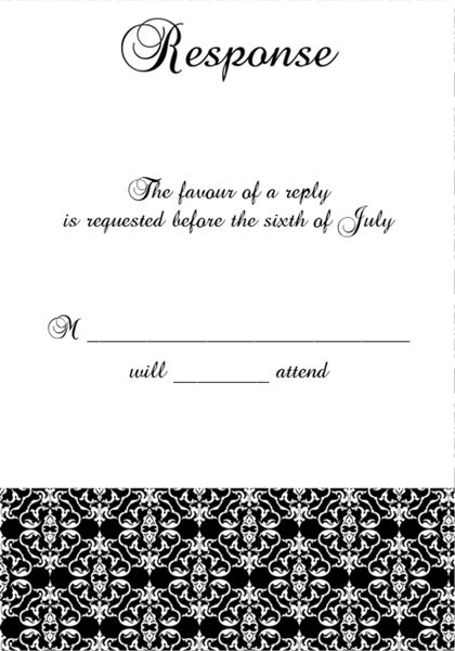 The El Paso RSVP Cards