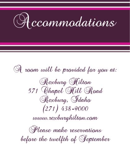 The Fort Worth Accommodation Cards