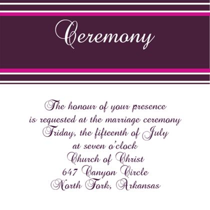 The Fort Worth Ceremony Cards