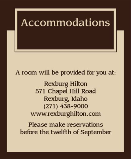 The Fremont Accommodation Cards