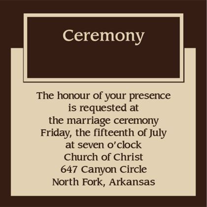 The Fremont Ceremony Cards