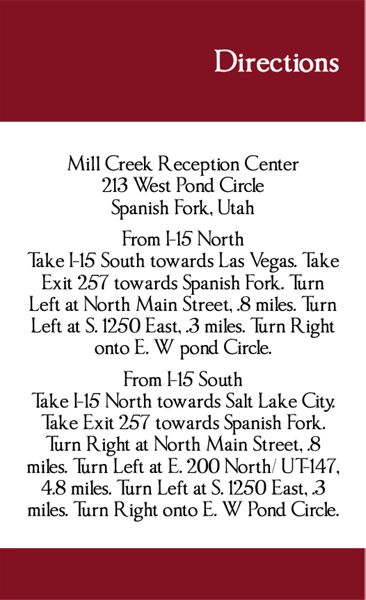 The Fresno Direction Cards