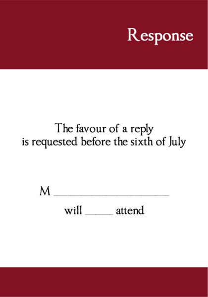 The Fresno RSVP Cards