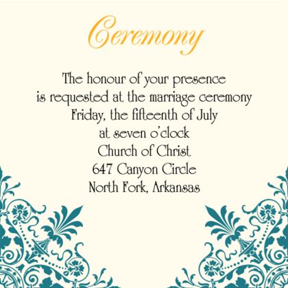 The Greensboro Ceremony Cards