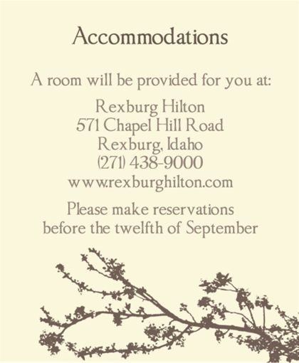 The Irvine Accommodation Cards