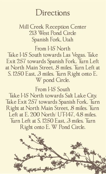 The Irvine Direction Cards