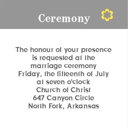The Little Rock Ceremony Cards