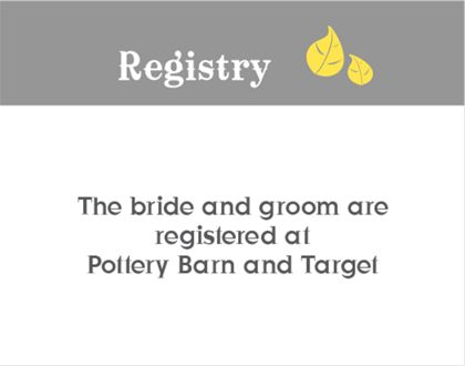 The Little Rock Registry Cards