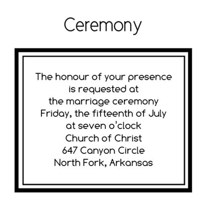 The Long Beach Ceremony Cards