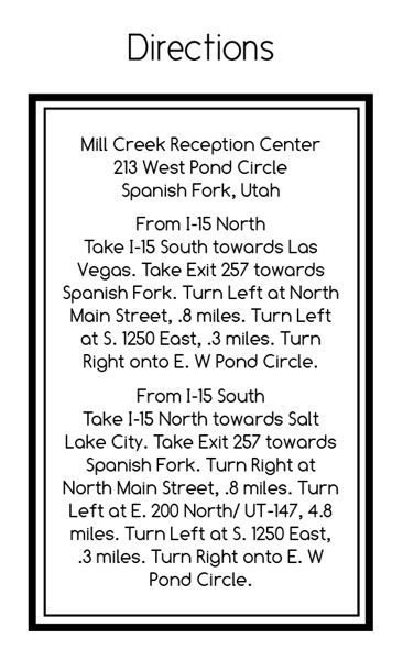 The Long Beach Direction Cards