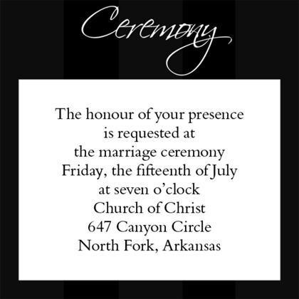 The Los Angeles Ceremony Cards