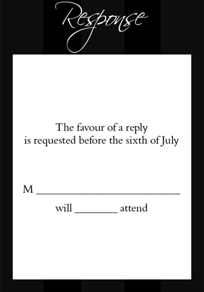The Los Angeles RSVP Cards