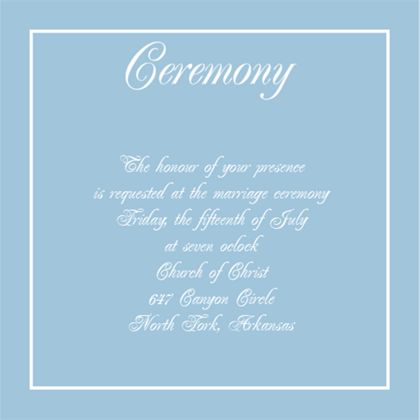 The Louisville Ceremony Cards