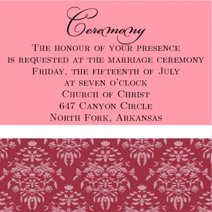 The Nashville Ceremony Cards