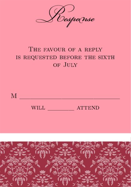 The Nashville RSVP Cards