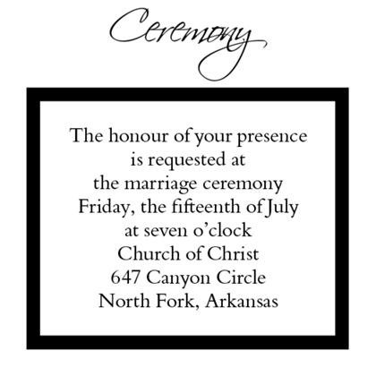 The New York Ceremony Cards