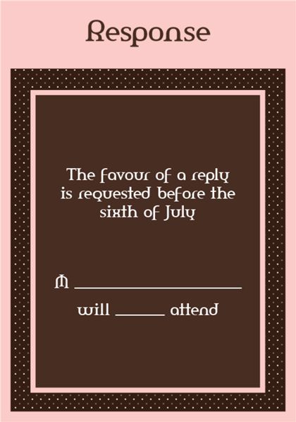 The Newark RSVP Cards