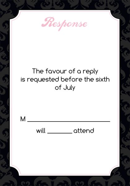 The Norfolk RSVP Cards
