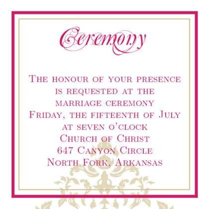 The Oxnard Ceremony Cards