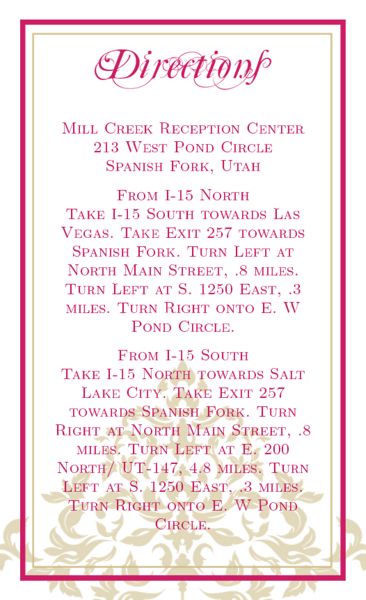 The Oxnard Direction Cards