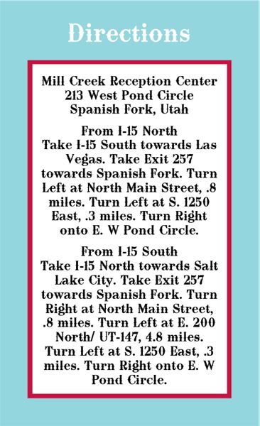 The Peoria Direction Cards