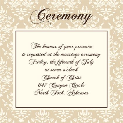 The Philadelphia Ceremony Cards