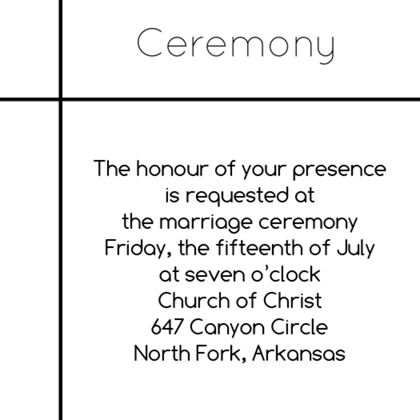 The Pittsburg Ceremony Cards